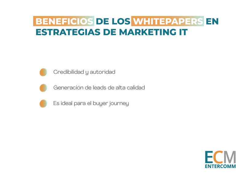 Beneficios de los whitepaper en empresas IT